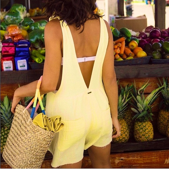 ★ Billabong Golden Cotton Short Overall - Picture 10 of 16